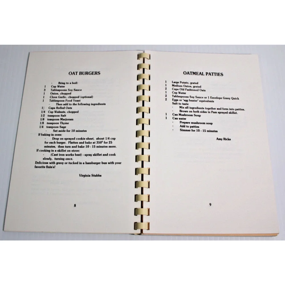 Vintage Westminster Seventh-Day Adventist Church Cook Book Vegetarian Recipes